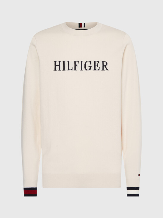 LOGO EMBROIDERY CREW NECK JUMPER