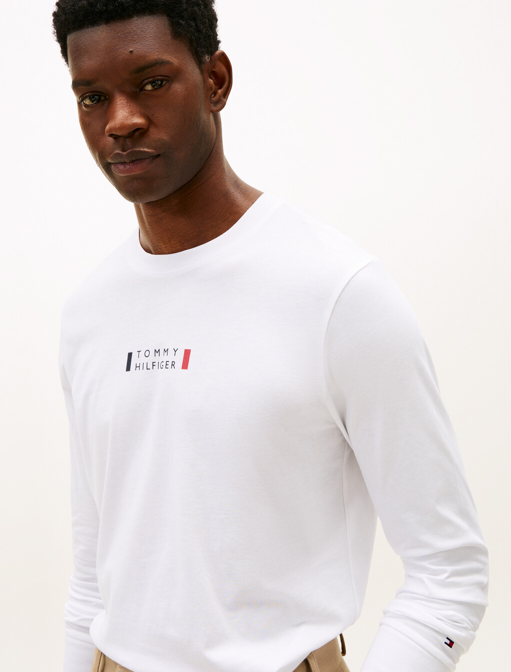 Logo Jersey Long Sleeve T-Shirt, White, hi-res