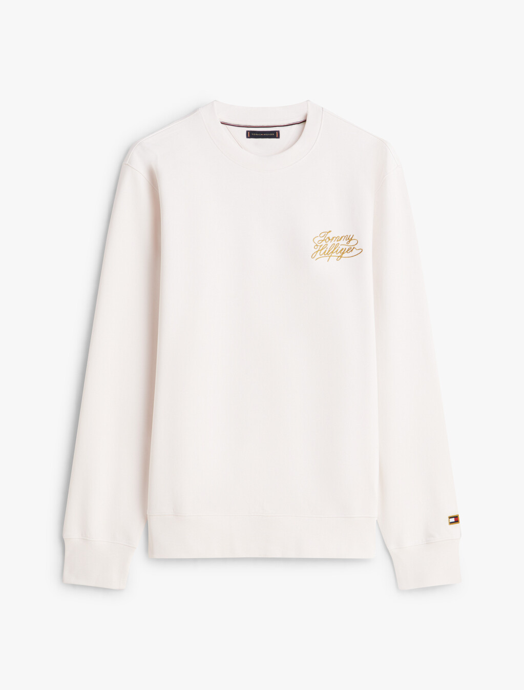 Heavy Twill Crewneck Sweatshirt, Ivory Petal, hi-res