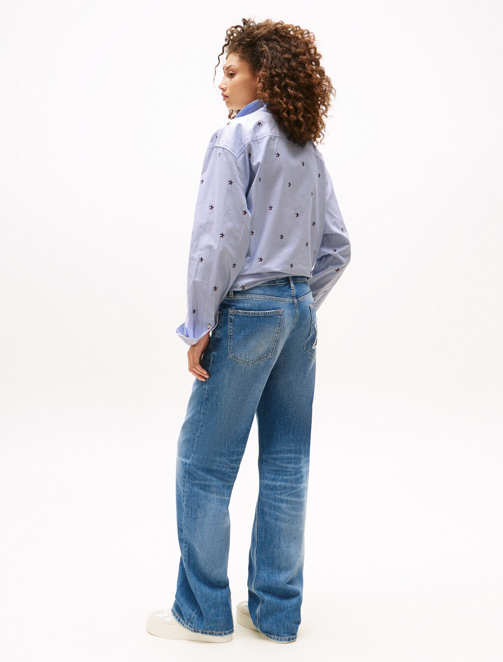 Tommy Girl Low Rise Relaxed Jeans, Indigo Wash, hi-res