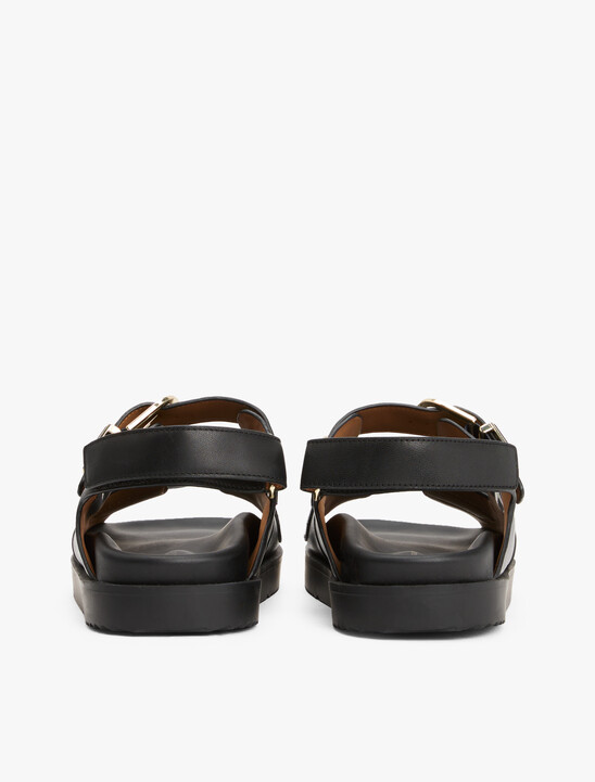 TH Monogram Leather Cleat Sandals