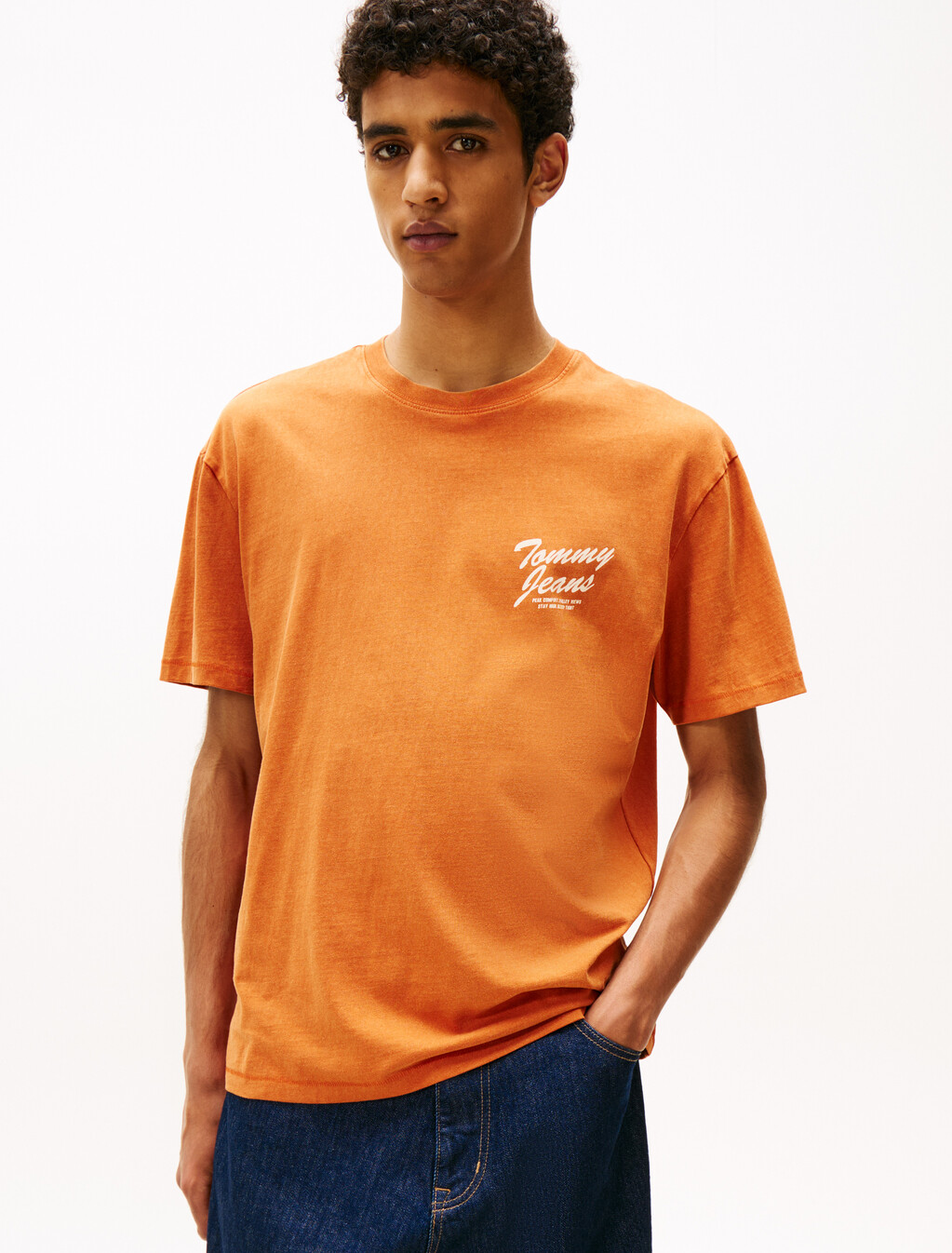 Back Graphic Relaxed Crew Neck T-Shirt, Voyager Orange, hi-res