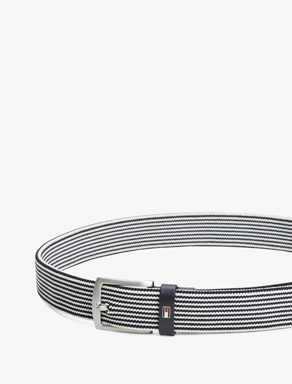 Square Buckle Textured Belt, Space Blue, hi-res