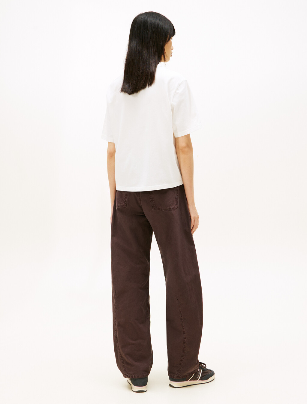 Logo Badge Boxy T-Shirt, Ecru, hi-res