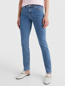 Buy ROME MID RISE STRAIGHT FADED JEANS in color BLUE