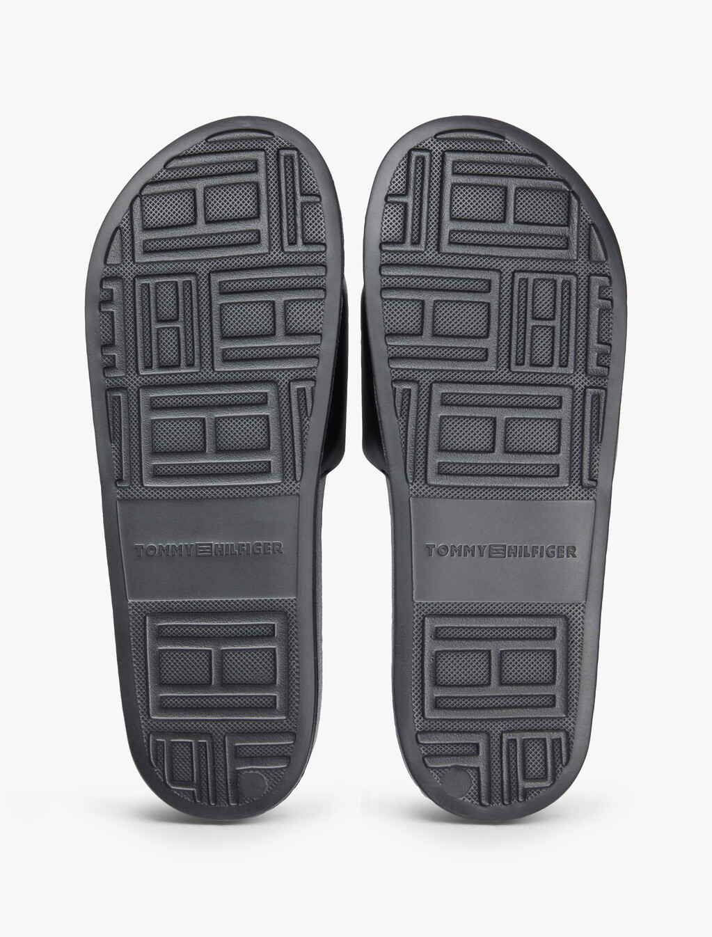 Logo Embroidery Pool Slides, Black, hi-res