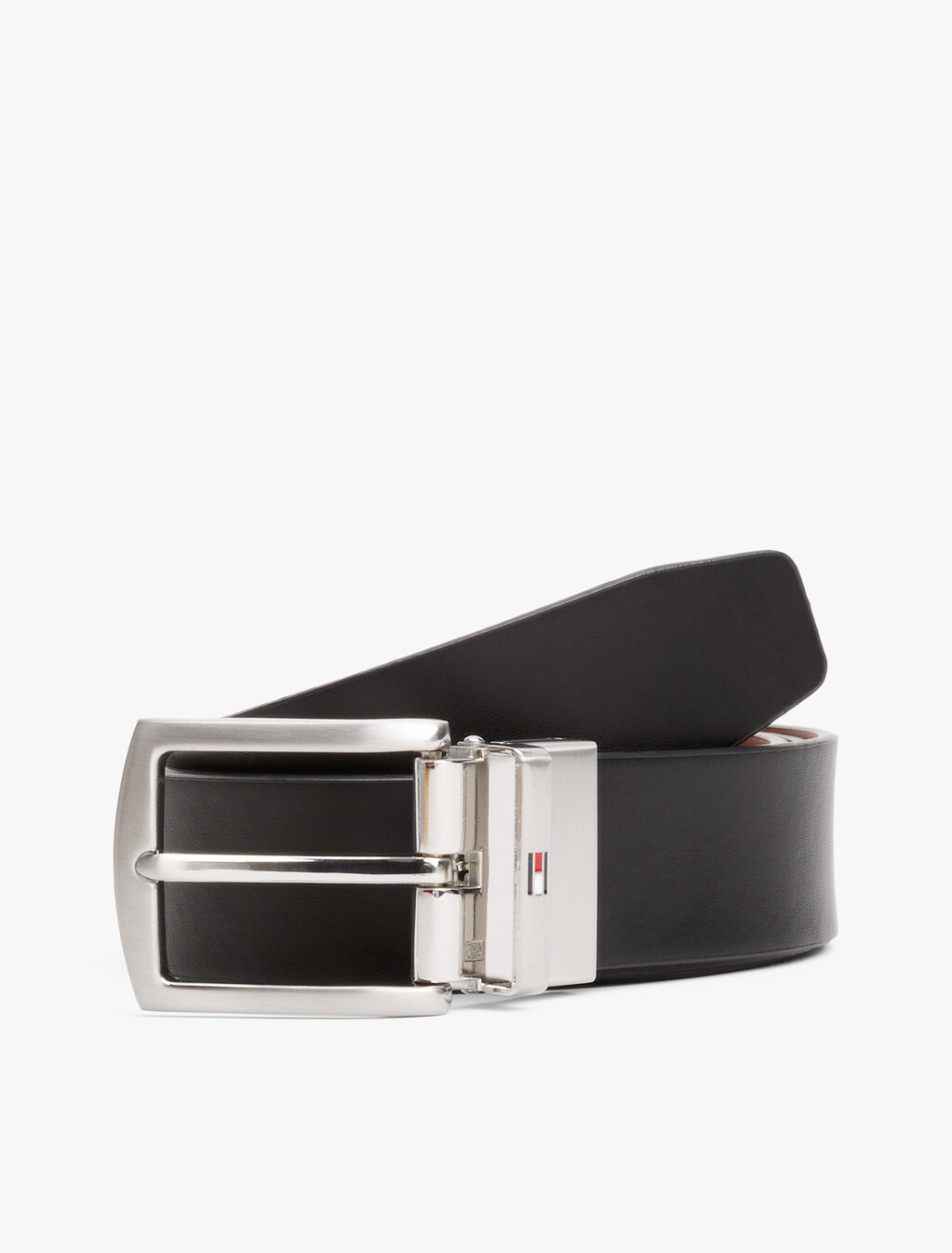 Reversible Leather Belt, Cognac / Black, hi-res
