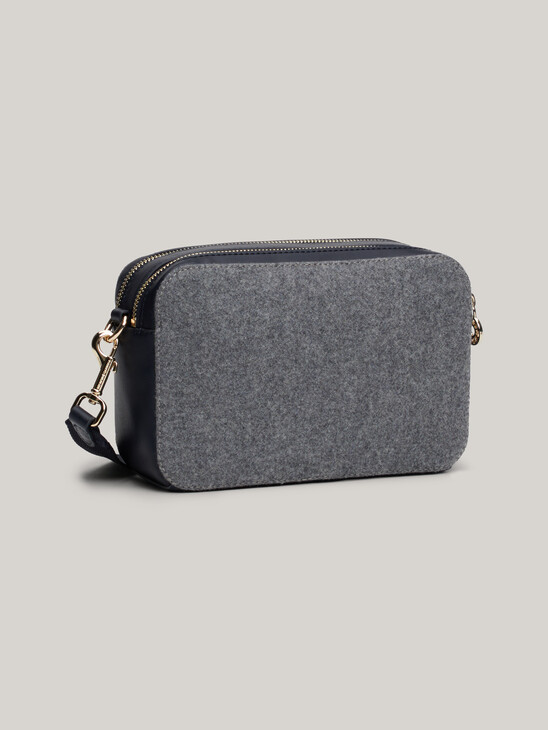 TH Monogram Wool Blend Camera Bag