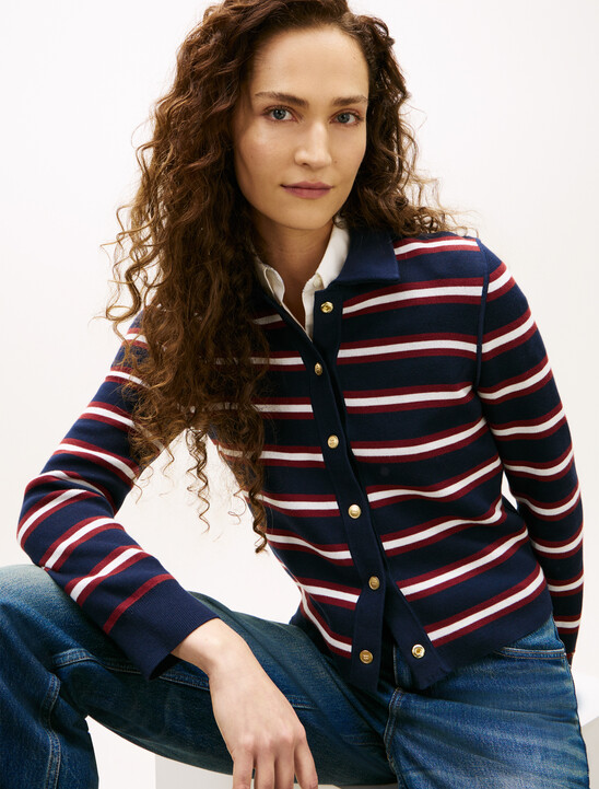 Reversible Golden Button Cardigan