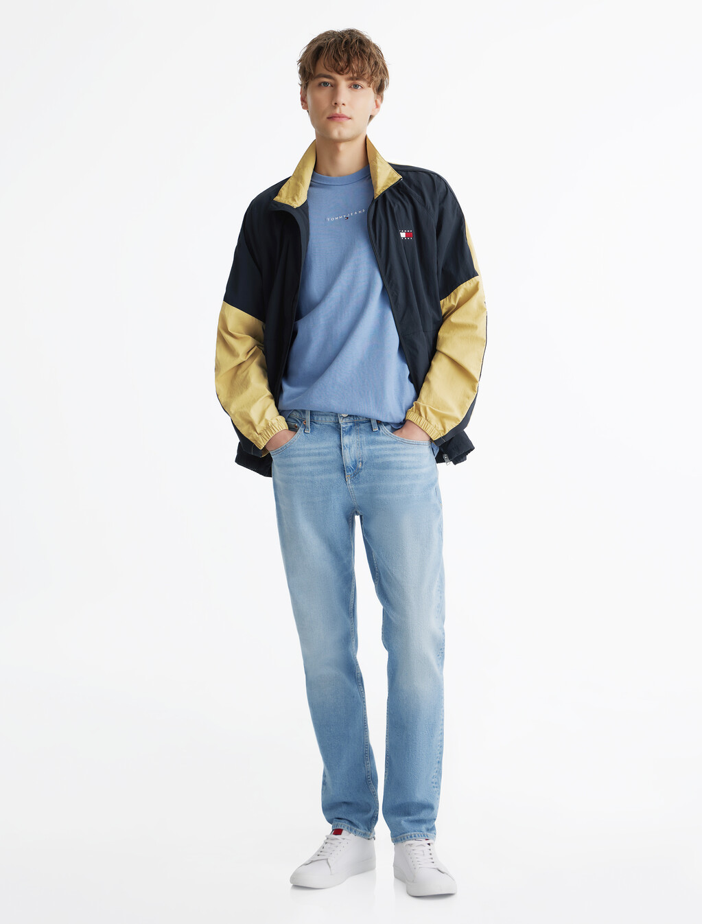 Color Block Lightweight Windbreaker, Dark Night Navy / Multi, hi-res