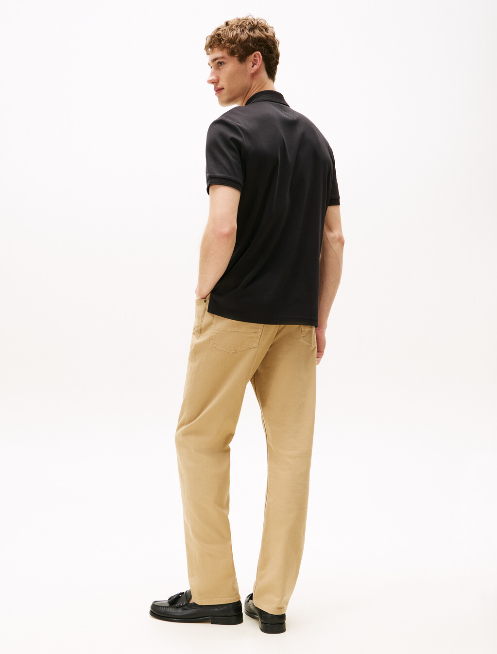 Interlock Zip Regular Polo, Black, hi-res