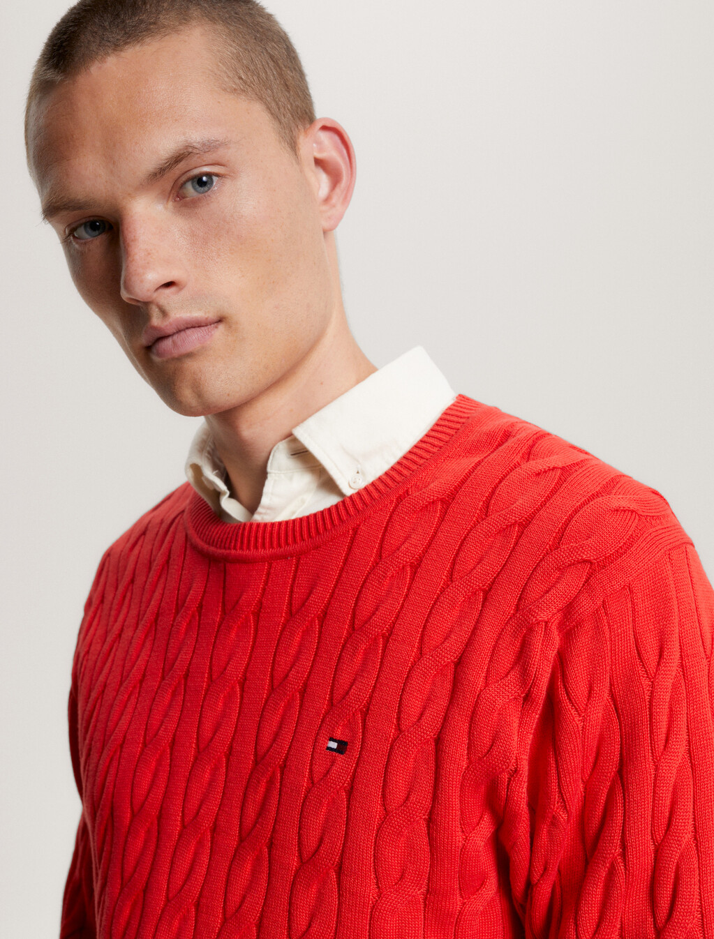 Classics Cable Knit Relaxed Fit Jumper, Fireworks, hi-res
