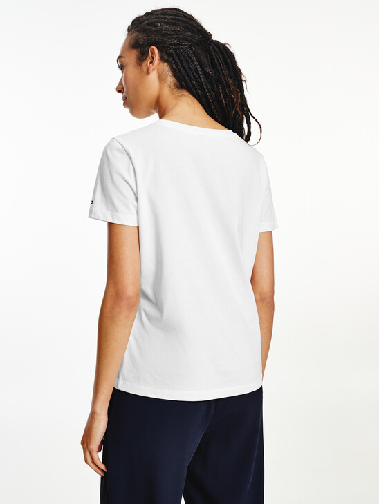 Metallic Logo Embroidery T-Shirt Metallic Logo Embroidery T-Shirt