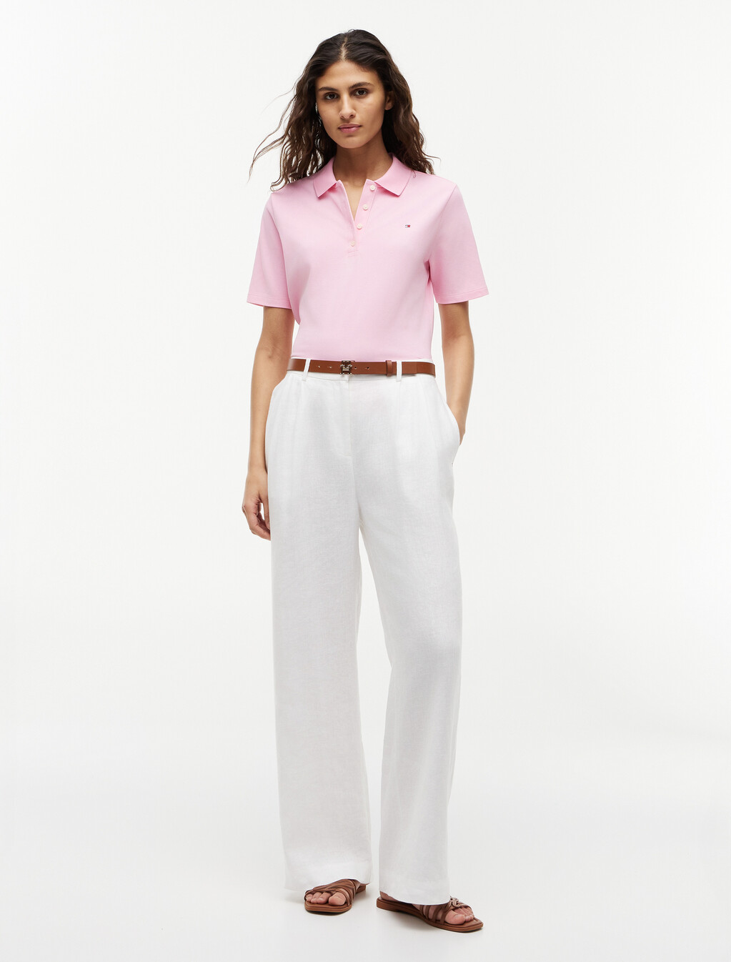 1985 Collection Flag Embroidery Regular Polo, Classic Pink, hi-res