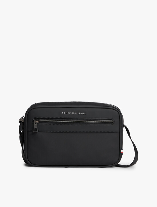 Metal Logo Crossbody Reporter Bag