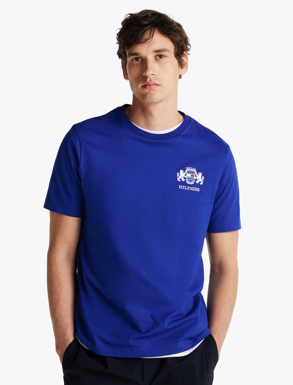 Logo Embroidery T-Shirt, Wedge Blue, hi-res