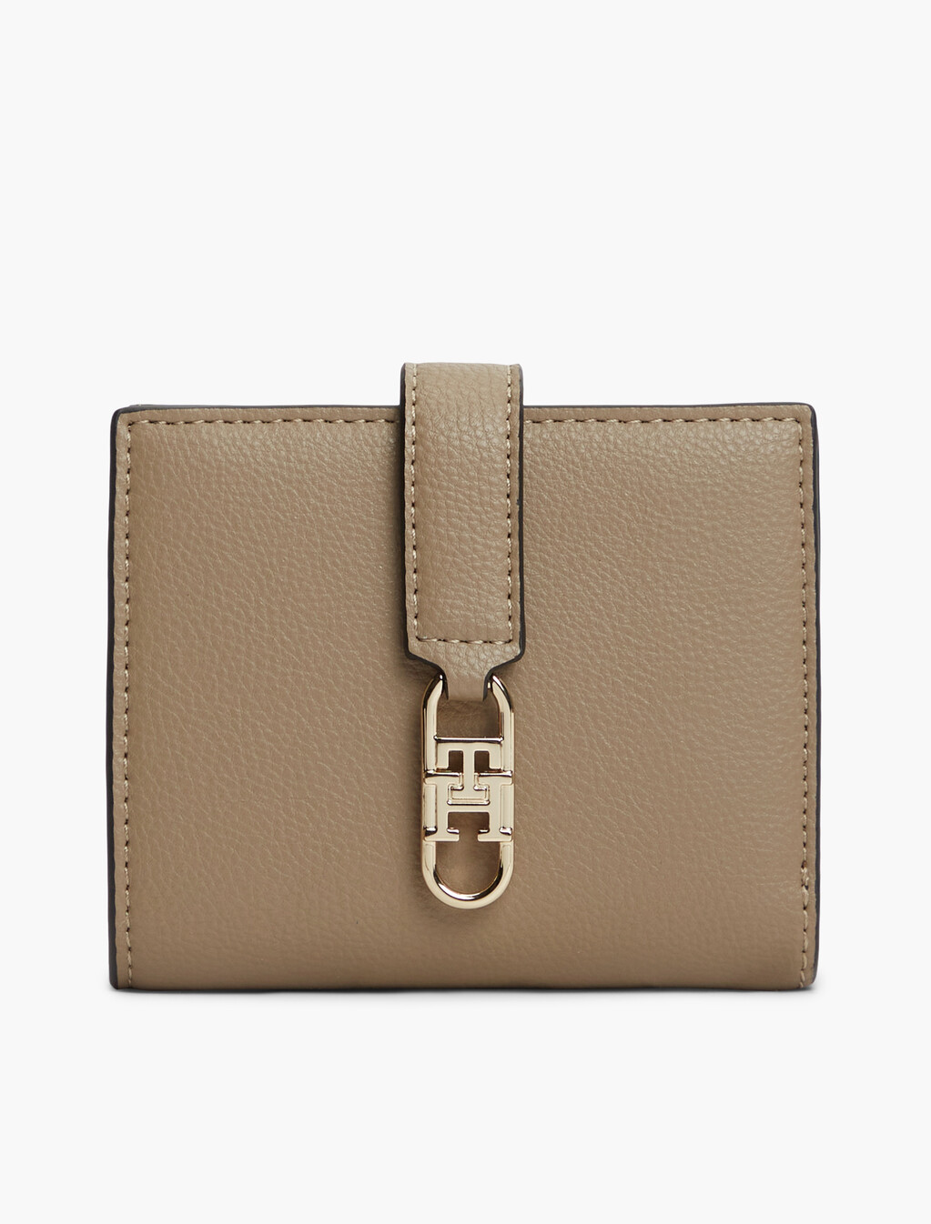 TH Monogram Plaque Bifold Wallet, Tundra Moss, hi-res
