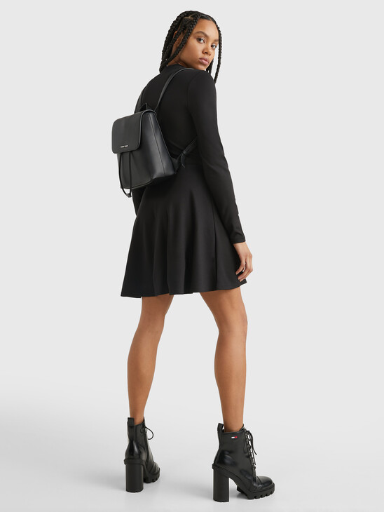 EXCLUSIVE FIT AND FLARE DRESS