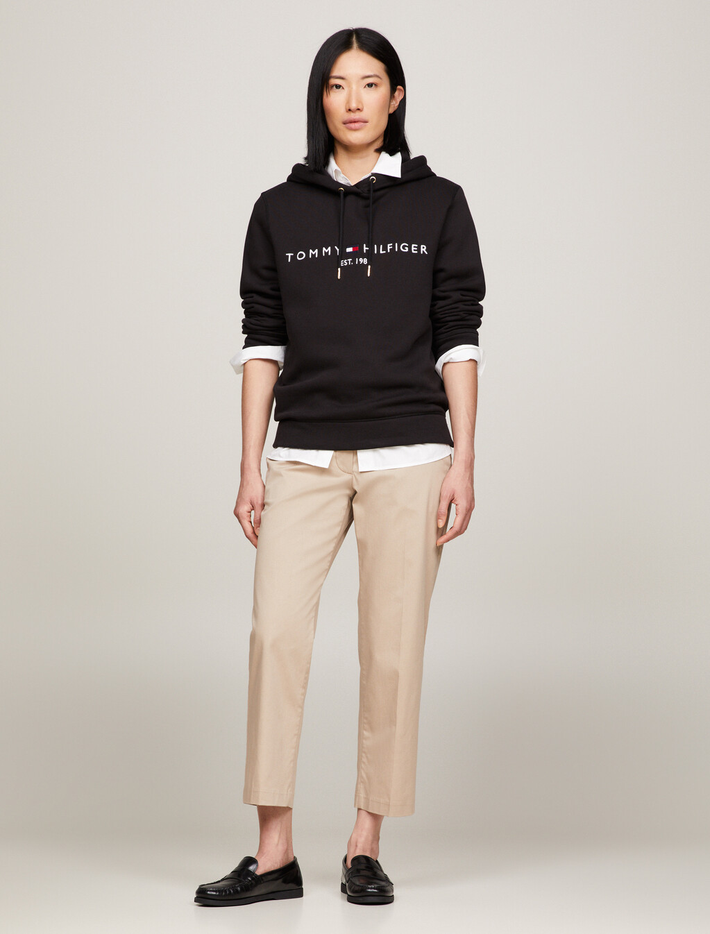 Essential Logo Hoodie, Black, hi-res