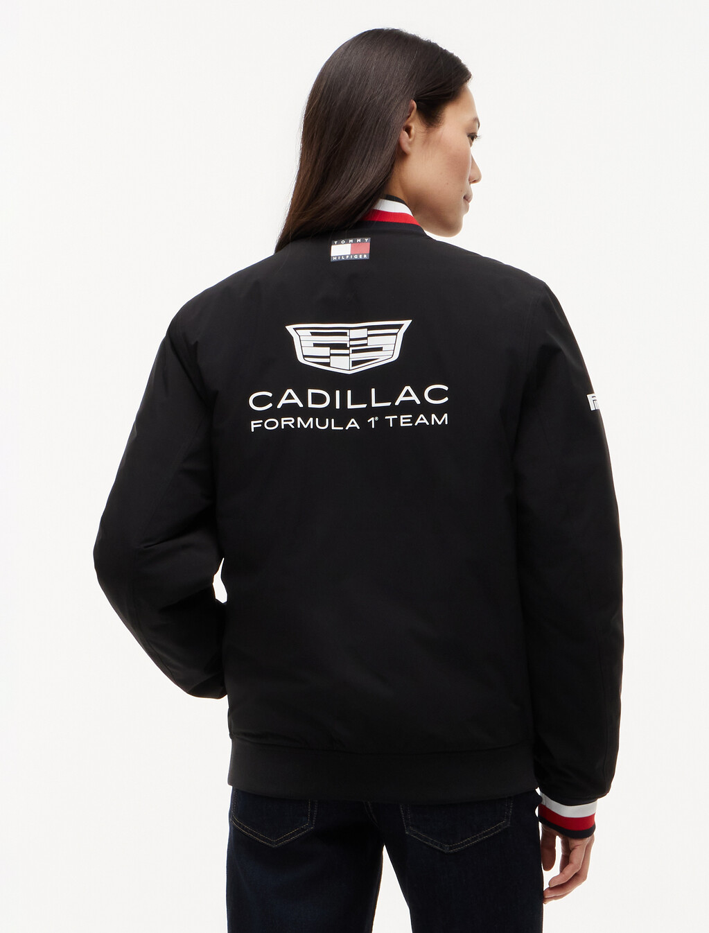 TH x Cadillac Formula 1&reg; Team Replica Varsity Jacket, Black, hi-res