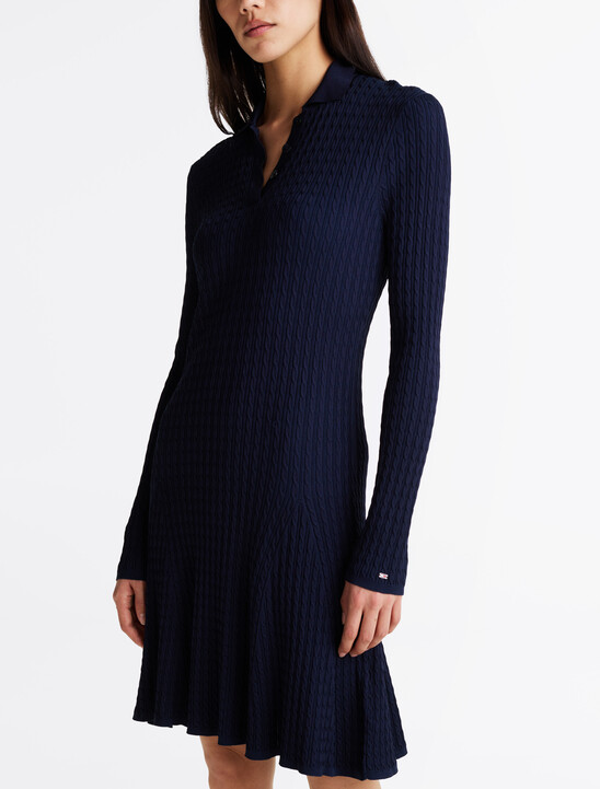 Cable Knit Mini Jumper Dress