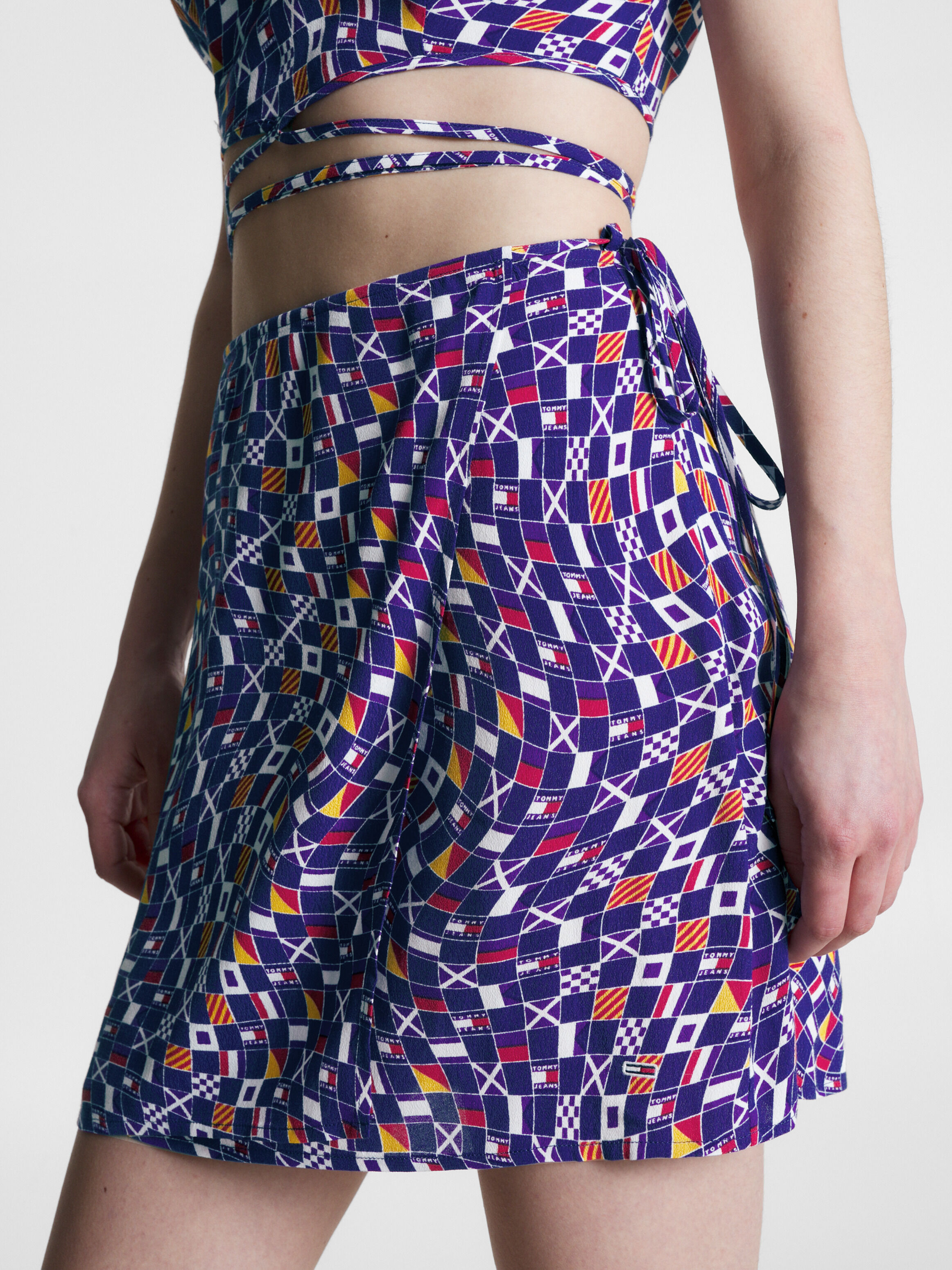 Archive Checkerboard Flag Mini Skirt Tommy Hilfiger Malaysia