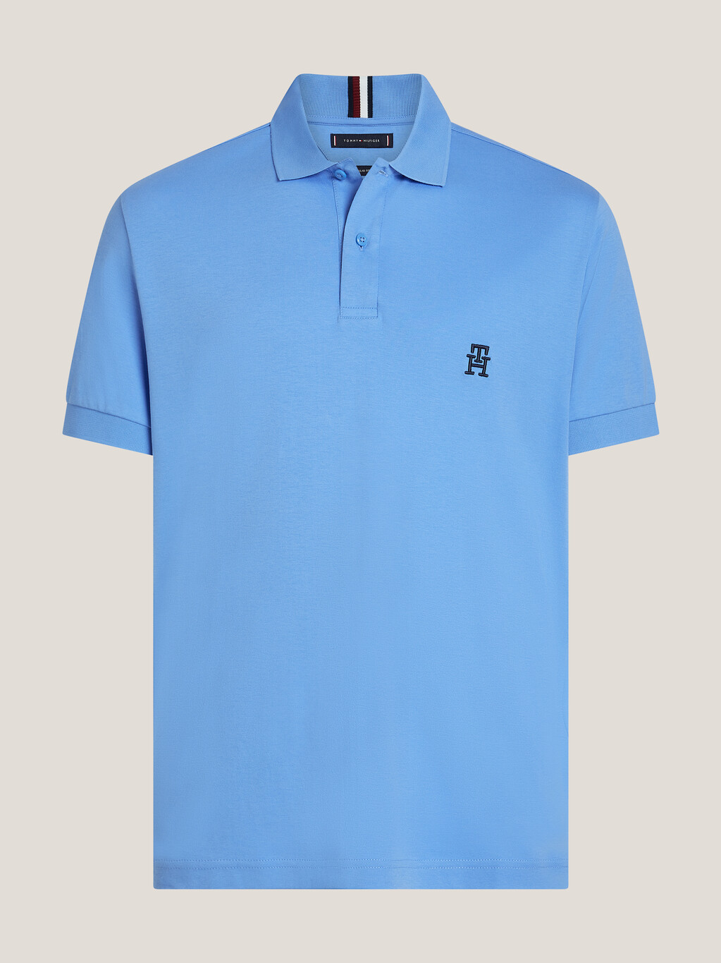 TH Monogram Regular Fit Polo, Blue Spell, hi-res