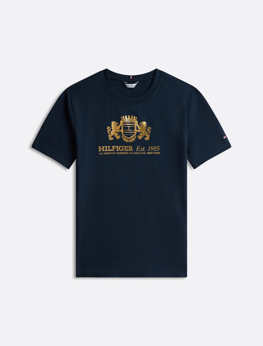 Varsity Slim T-Shirt, Dark Night Navy, hi-res