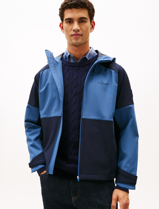 Color Block Brushed Fleece Jacket
