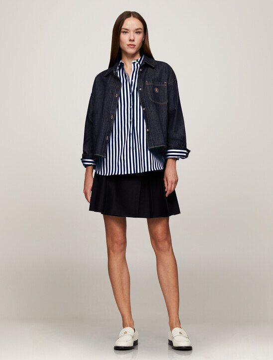 Asia Fit Banker Stripe Shirt