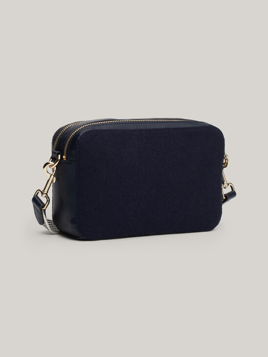 TH Monogram Wool Blend Camera Bag