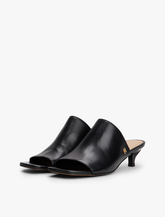 Leather Kitten Heels