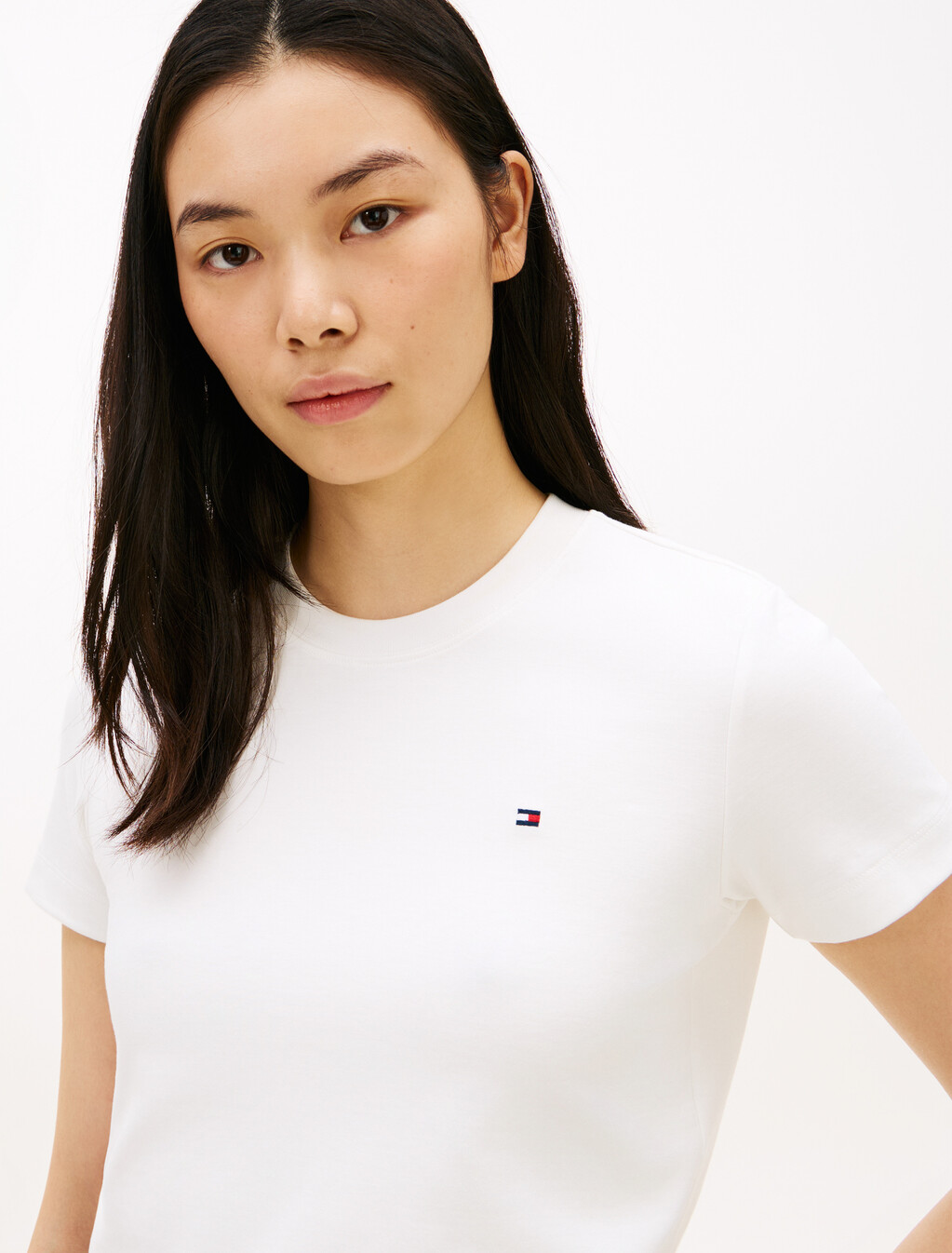 Asia Fit Double Knit Crewneck T-Shirt, Ecru, hi-res