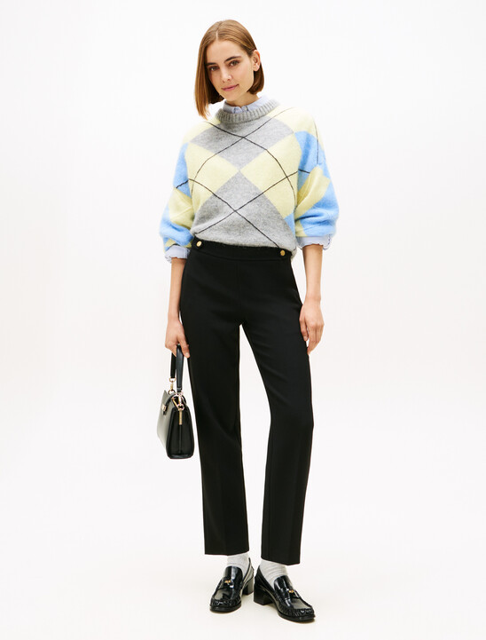 Gabardine Straight Pant