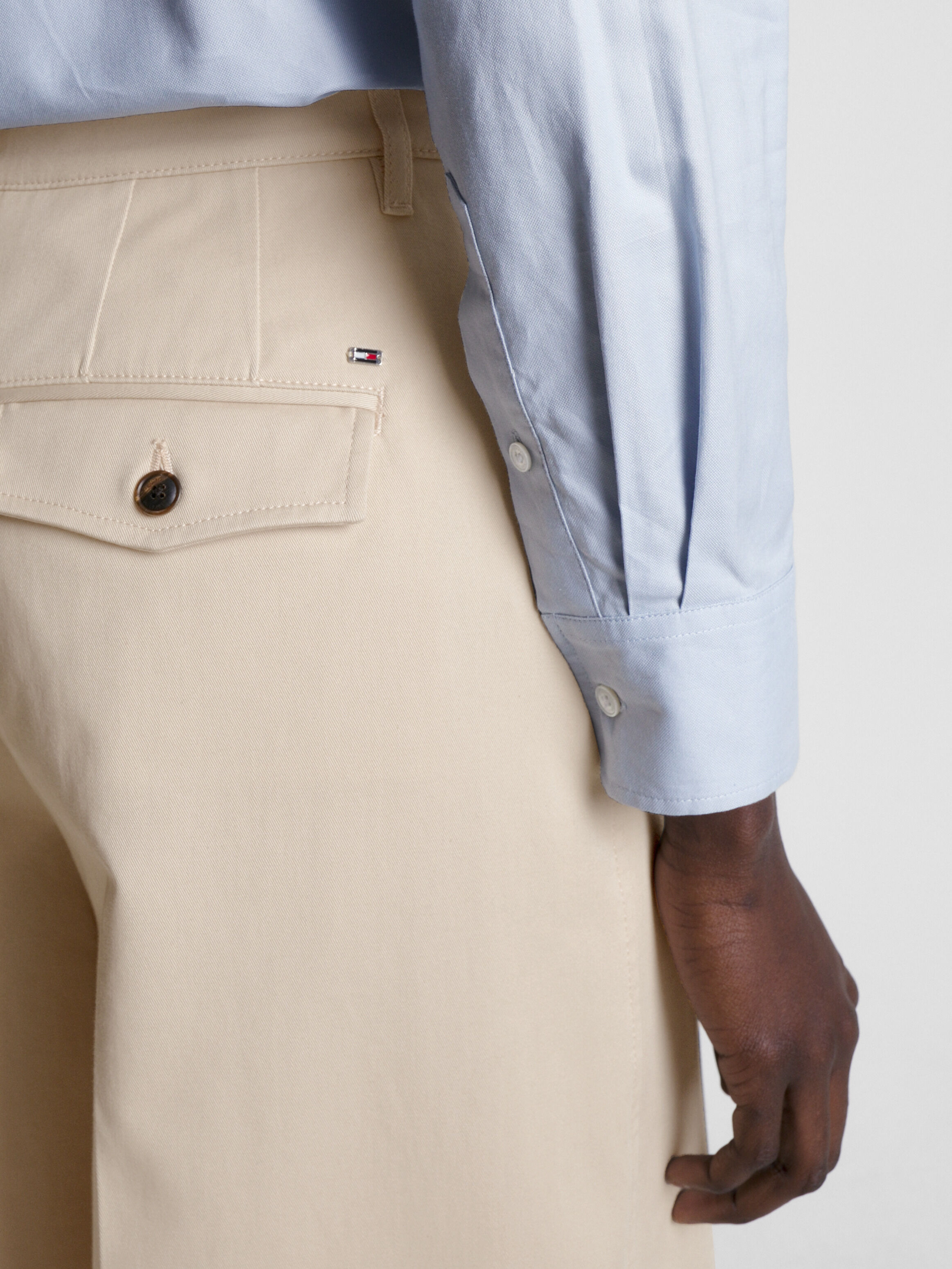 Buttoned culotte fit trousers top