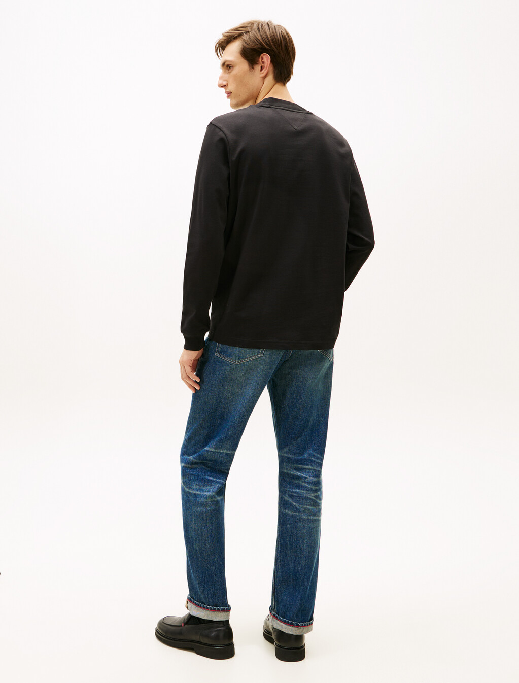 Graphic Jersey Long Sleeve T-Shirt, Black, hi-res