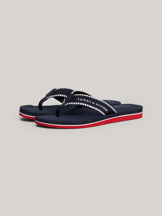 Webbing Strap Logo Flip-Flops