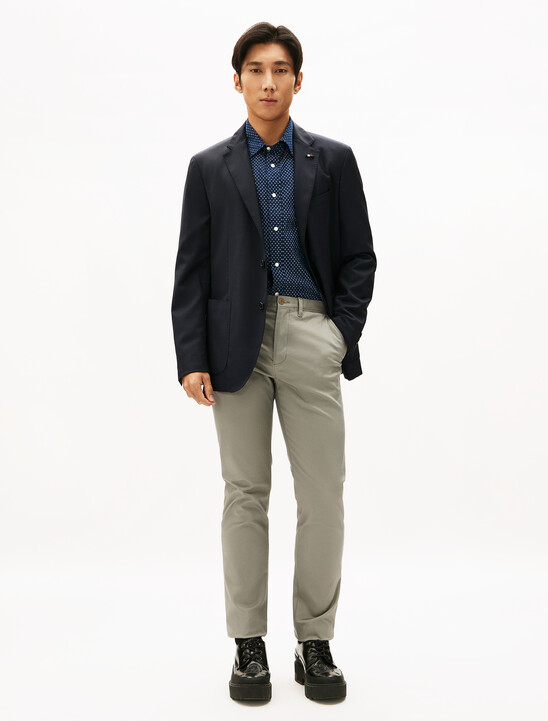 Micro Print Seersucker Shirt