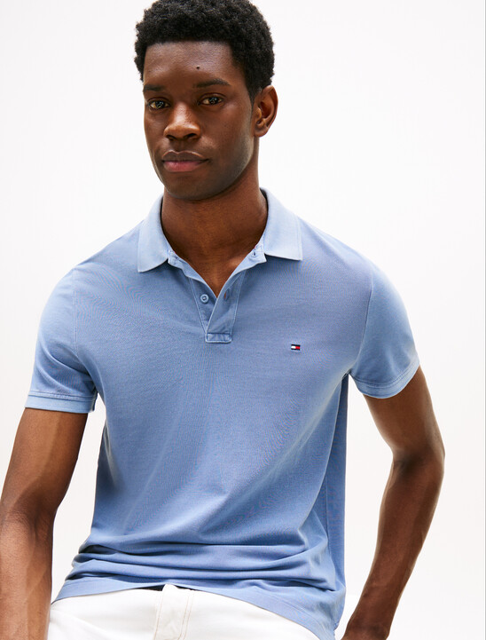 Garment Dyed Flag Embroidery Regular Polo