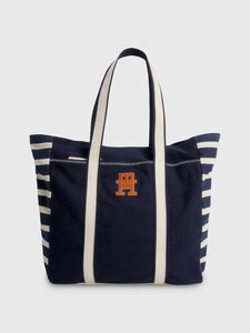 PREP BRETON STRIPE CANVAS TOTE, Breton Stripe, hi-res