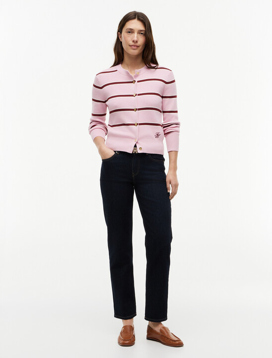 Full Needle Round Neck Cardigan