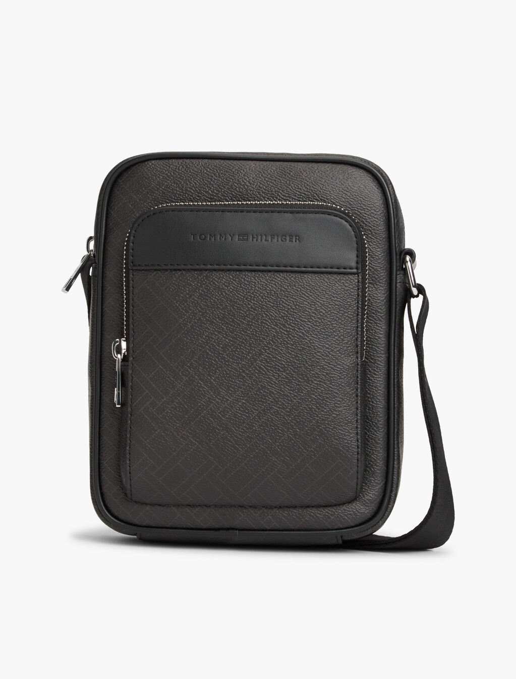 Hilfiger Flag Crossbody Reporter Bag, Black, hi-res