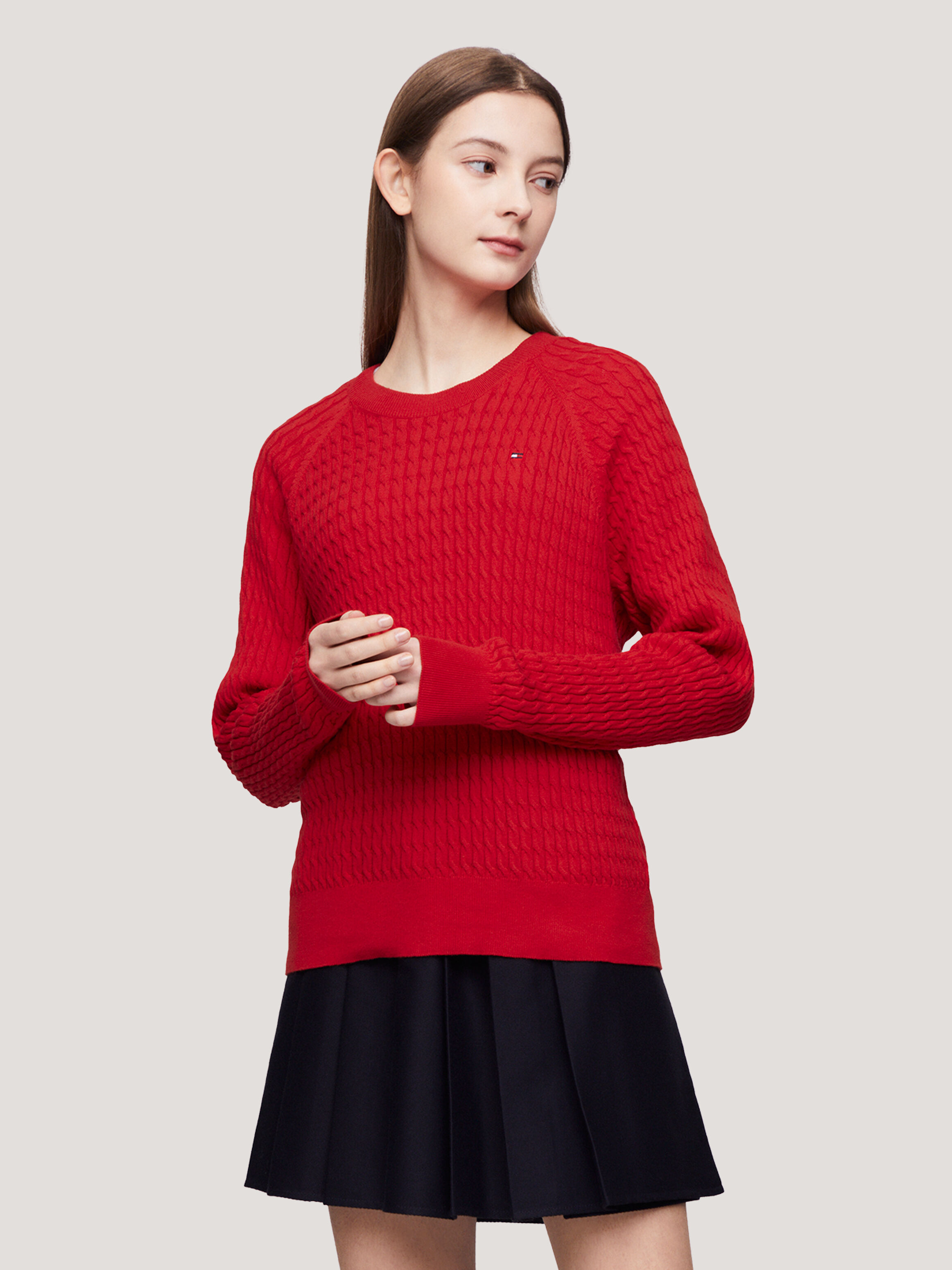 Womens red tommy hilfiger online jumper