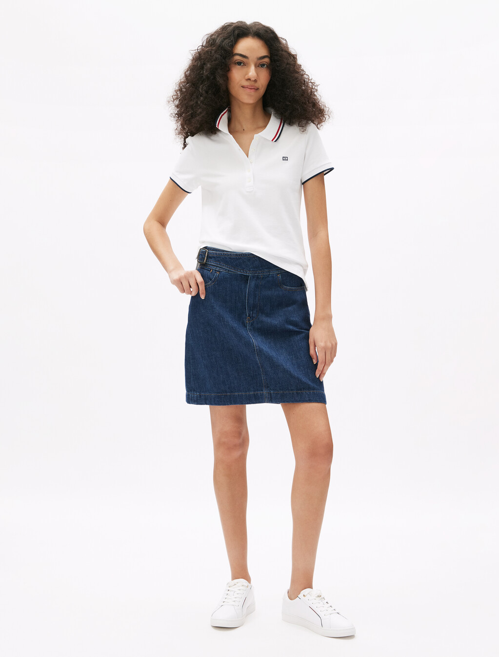Asia Fit Slim Polo Shirt, Th Optic White, hi-res