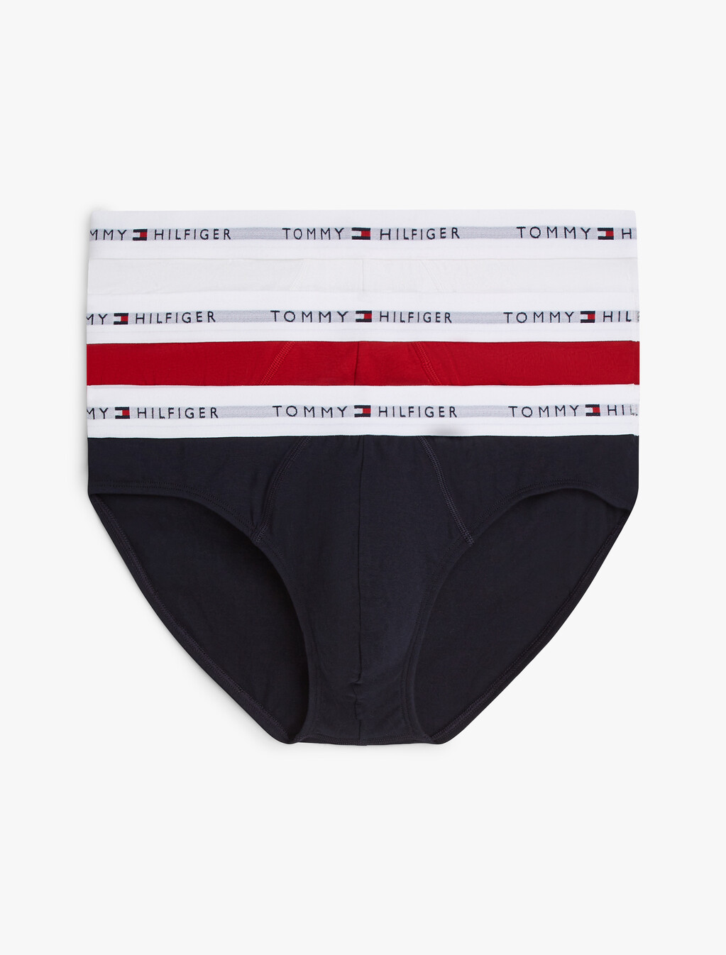 3-Pack Signature Logo Waistband Briefs, Th Wht/ Med Red/ Dsrt Sky, hi-res