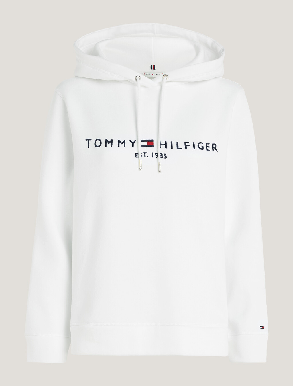 Essential Logo Hoodie, White, hi-res