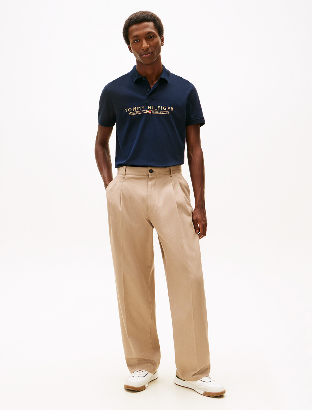 Icon Luxe Logo Embroidery Polo, Desert Sky, hi-res