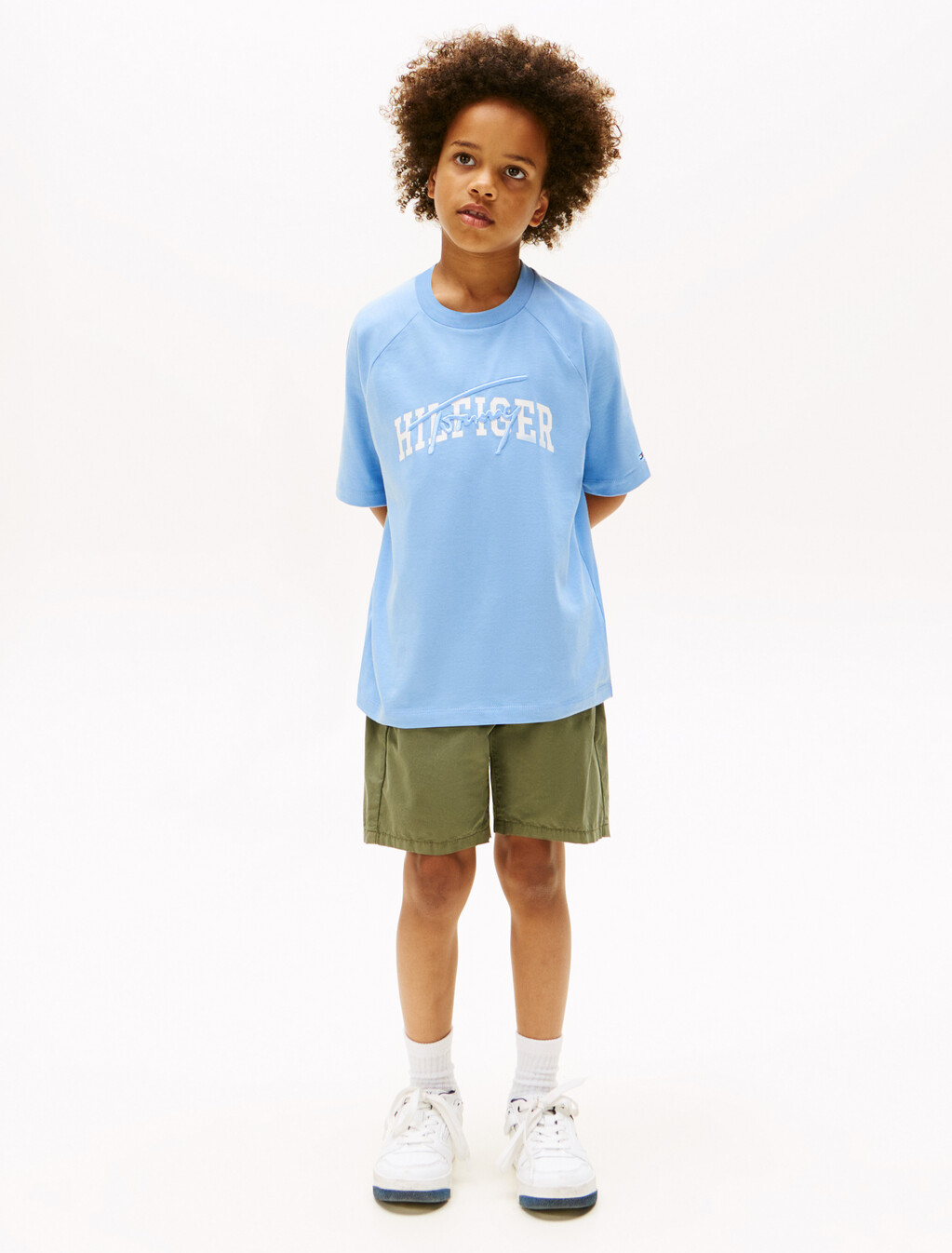Boys Mixed Graphic T-Shirt, Cloudy Blue, hi-res