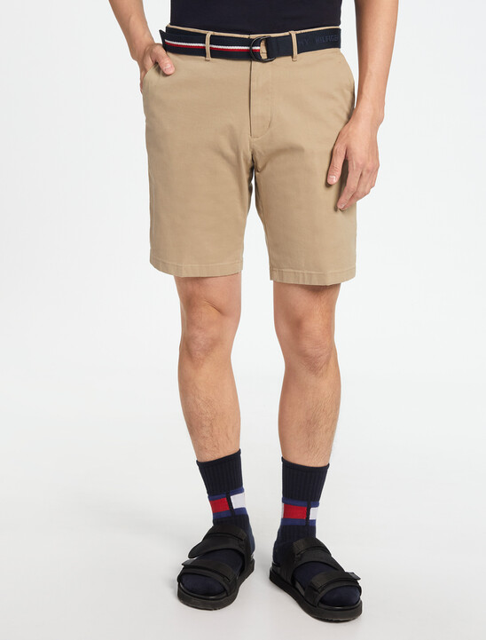 Essential Brooklyn Organic Cotton Twill Shorts With Belt