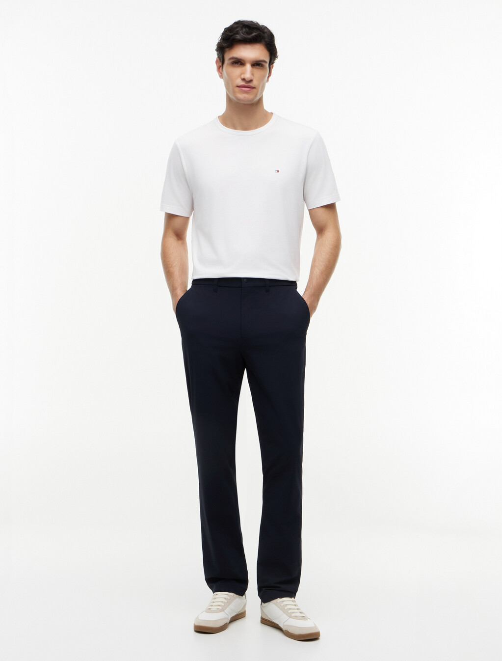 Denton Tech Dobby Straight Chinos, Desert Sky, hi-res